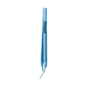 Pinzas para capsulorrexis de 2.50 y 5.00 mm, acción cruzada de 1.50 mm, incisiones, mandíbulas curvas de titanio, palanca corta de 8.50 mm, 16.00 mm - Product Image 3