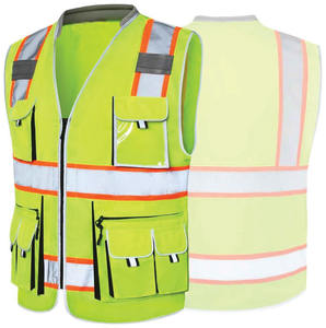 Gilet de sécurité réfléchissant respirant haute visibilité jaune pour le travail, veste de sécurité pour la construction, vêtements réfléchissants - Product Image 3