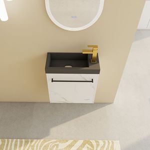 20\" <b>Wall</b> Mounted <b>Floating</b> Bathroom Vanity with Resin Sink and Soft-Close Cabinet Door - Product Image 4