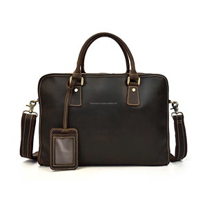 Sacoche vintage en cuir pleine fleur, sacoche d'affaires personnalisée pour ordinateur portable, sac messager, fournisseur en gros d'usine sous marque privée - Product Image 5
