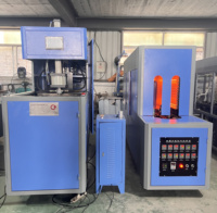 Machine de soufflage de bouteilles PET semi-automatique à 2 cavités, pour bouteilles de jus et de lait en PET/HDPE de 500 ml