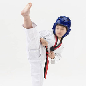 Taekwondo <b>Head</b> Guards Cowhide Leather Comfortable & Eco-Friendly Unisex with Simple Wearing Style for Regular <b>Training</b> - Product Image 4