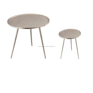 Mesa de metal con tres mesas de centro de diseño hechas a mano de buena calidad, mesa de metal clásica y elegante al por mayor de Azora Industries - Product Image 6