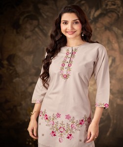 Superbe ensemble coordonné en rayonne lourde pour femme, tenue de fête ethnique, style traditionnel indien pakistanais élégant 86710 DIVA-174 - Product Image 2