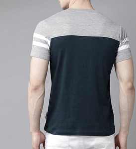 เสื้อยืดคอตตอนคุณภาพสูงขายส่ง 100% เสื้อยืดเปล่าลำลองสำหรับผู้ชาย ออกแบบโลโก้ได้ตามต้องการ เสื้อยืดคอตตอน 100% สำหรับผู้ชาย ทรงหลวม - Product Image 3