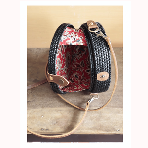 Handcrafted Vietnam Rattan Woven Shoulder Bag Natural Boho Crossbody <b>Handbag</b> for Beach Holiday Summer Fashion - Product Image 1