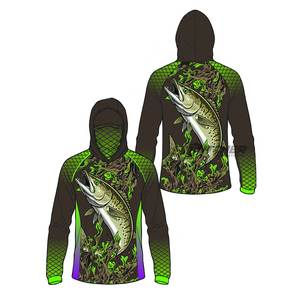 Camisetas de Pesca con Capucha, Impermeables, Anti-UV 50+, de Secado Rápido, para Guías, Material Spandex/Poliéster, Tallas y Colores Personalizables - Product Image 3