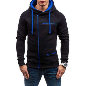 Sudadera con Capucha Personalizable para Hombre, Corte Regular, Color Sólido, Informal, Tejida, con Bolsillo Delantero, Ropa de Invierno Transpirable - Product Image 6
