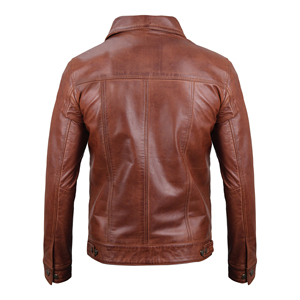 Chaqueta de Cuero Personalizada Premium para Hombre, Abrigo Elegante para Motociclistas, Resistente al Viento, Ropa Casual de Moda Urbana - Product Image 5