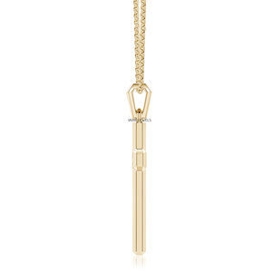Colgante de Cruz para Hombre en Oro 10K 14K 18K y Plata 925 935 con Incrustaciones de Diamantes Negros Redondos Naturales, Joyería Religiosa - Product Image 4