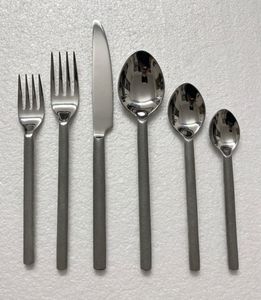 Black Handle Stainless Steel Flatware <b>Set</b> Mirror Finish Cutlery <b>Dinnerware</b> <b>for</b> Wedding Home Dining - Product Image 4