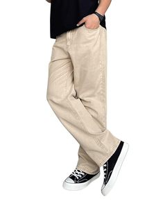 Jeans POCKETS para Hombre |   Jeans Casuales para Hombre |   Ropa Urbana de Mezclilla de Corte Holgado - Product Image 2