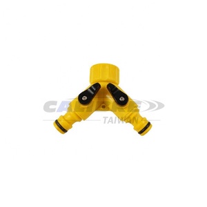 TAIWAN CALIBRE Y Valve Plastic Garden Hose <strong>Connector</strong> 2 Way Hose Pipe Splitter Adapter - Product Image 1