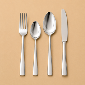 Modern Minimalist Stainless Steel Cutlery Set Mirror Polish Finish Sleek Long Handle Flatware for Elegant Dining Tables - Product Image 4