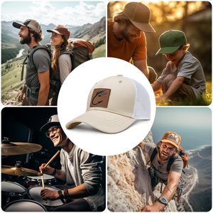 Casquette Trucker Unisexe en Cuir avec Patch, Réglable, en Maille, à Fermeture Snapback – Fournisseur en Gros - Product Image 6