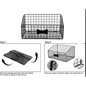 Modern Metal <b>Rectangle</b> Dog Toys <b>Storage</b> <b>Basket</b> - Product Image 5