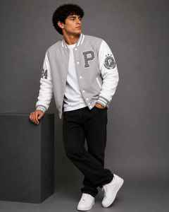 CHALASA SPORTS Nouvelle veste universitaire d'hiver pour homme de qualité supérieure, en laine/viscose, avec doublure polaire respirante, coupe-vent et séchage rapide - Product Image 2