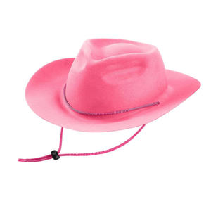Chapeaux de cowgirl OEM personnalisés, chapeaux western d'extérieur, 100% feutre de laine, unisexe, à large bord, style uni, chapeau Fedora Jazz, chapeau de cowboy - Product Image 5