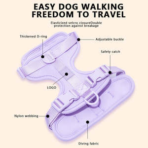 Arnés para Mascotas de Diseño Personalizado, Herrajes Resistentes, Material Transpirable, Ajuste Cómodo y Seguro para Actividades - Product Image 2