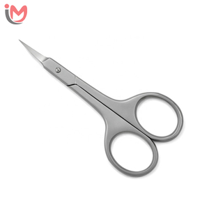 Ciseaux de manucure en acier inoxydable à lame courbée, outils de pédicure fins et précis pour le soin des cuticules, usage beauté, vente en gros OEM - Product Image 1