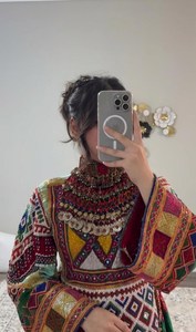 Wholesale Pr Latest Designs Afghani <b>Dress</b> Women Low MOQ Afghan Kuchi Party <b>Dress</b> High Neck Long Sleeve Casual <b>Dresses</b> Low MOQ - Product Image 2