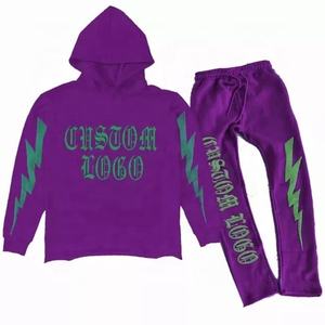 Ensemble chemise de gym jogger 100% coton réversible survêtement d'entraînement pour hommes vêtements de rue style décontracté pour l'hiver taille XL - Product Image 6