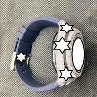 Luxuriöse Herren-Mechanikuhr Silikonarmband Rundes Gehäuse Saphirglas Chronograph Analoges Zifferblatt Faltschließe