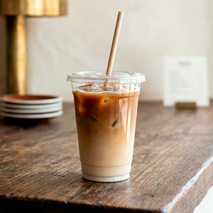 Clear Plastic <b>Cup</b> with Lid 95mm Round PP for <b>Cold</b> Beverage Tea Coffee Disposable <b>Cups</b> - Product Image 1