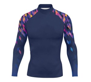 เสื้อรัดรูปสแปนเด็กซ์ยืดได้สี่ทิศทางสำหรับผู้ชาย เสื้อผ้าฝึกซ้อมแบบยืดหยุ่น - Product Image 1