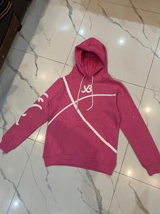 Sudadera con Capucha Unisex Oversize de Forro Polar de Poliéster/Algodón Estilo Y2K de Marca Urbana Americana Personalizada con Diseño de Pedrería Serigrafiado para Otoño - Product Image 4