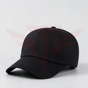 6-Panel Waterproof Baseball <b>Cap</b> Solid Color Cotton Unisex Fitted Casual Button Spring <b>Summer</b> Wear - Product Image 2