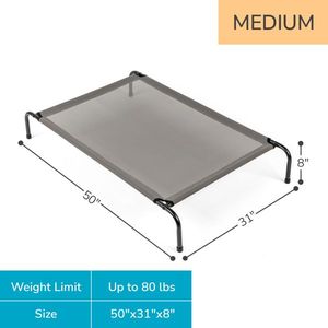 Gray Dog Bed 50\"D X 31\"W X 8\"H Comfortable Pet Beds - Product Image 4
