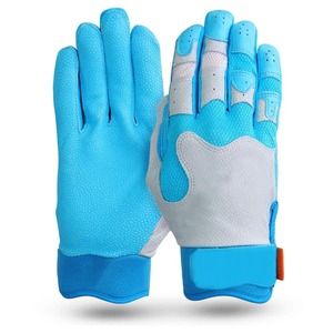 Logo Printing New Design Professional Baseball Batting Gloves Short Cuff 100% Original Cowhide Leather Anti-Slip - Product Image 1