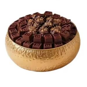 Bol à chocolat finition dorée, décoration de table d'hôtel, bol à fruits sur mesure, service de table pour mariage, vaisselle - Product Image 4