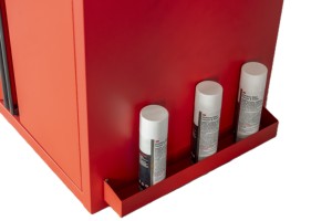 OEM 91cm Red Powder Coated Steel 2 Shelf <b>Lockable</b> Tool <b>Cabinet</b> for Garage Workshop <b>Storage</b> - Product Image 5