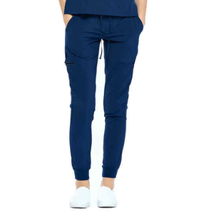 Ensemble d'uniformes médicaux pour femmes, très extensibles, col en V, pantalon de jogging, pour hôpital, clinique, salon de beauté, vêtements de travail - Product Image 5