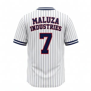 Uniforme de Béisbol Personalizado de Alta Calidad con Impresión por Transferencia de Calor, Jersey de Poliéster Transpirable y Antibacteriano, Pantalones a Juego para Equipo - Product Image 2