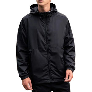 Ropa Deportiva al por Mayor con Capucha y Diseño de Parches, Chaqueta y Pantalón Deportivos Ligeros y Resistentes al Viento, Cortavientos con Logotipo Personalizado - Product Image 1