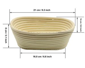 Cesta de fermentación de pan de masa madre de ratán natural hecha a mano, sin astillas, con forro, disponible - Product Image 4