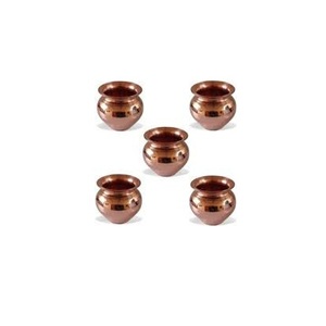 Kalash/Lota Religioso Tradicional Hecho a Mano, Chapado en Oro, de Cobre Puro Pulido, para Pooja, para Templo, Hogar, Boda, Uso Competitivo - Product Image 3