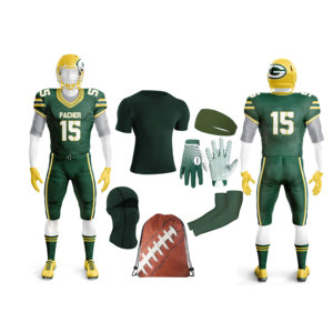 Uniformes de Fútbol Americano Cortos y Transpirables Personalizados, Paquete de Oferta – Proveedor Mayorista de Camisetas, Guantes y Calcetines Sublimados - Product Image 2