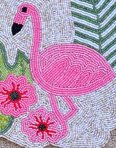 Handmade Rectangle Glass Bead <b>Mosaic</b> Art Decorative Flower Pattern Tablemat by Sami Handicrafts - Product Image 2
