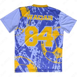 เครื่องแบบเสื้อฟุตบอลผ้าโพลีเอสเตอร์เสื้อนักสู้ Blaze 100% เสื้อฟุตบอลออกแบบได้ตามต้องการ - Product Image 5