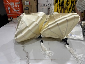 Linternas de seda, linternas tradicionales de bambú y seda, luces colgantes para jardín, boda, patio, linternas de seda de Vietnam - Product Image 4