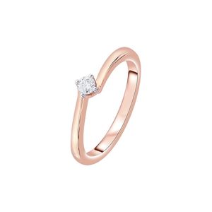 Bague de promesse minimaliste pour femme en or rose 14K avec diamant de laboratoire solitaire, sertissage à tension croisée, prix de gros, qualité supérieure - Product Image 1