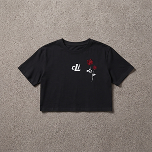 Camisetas Cortas Casuales con Estampado Gráfico para Mujer, Camiseta con Logotipo Personalizado, Impresión DTG de Alta Calidad, Estilo Vintage, Ropa Urbana de Verano, Corte Cuadrado - Product Image 3