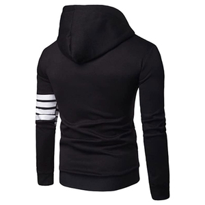 Sweat-shirts à capuche zippés pour hommes en molleton de coton et polyester, brodés, personnalisables, de haute qualité, grandes tailles, pour l'hiver - Product Image 2