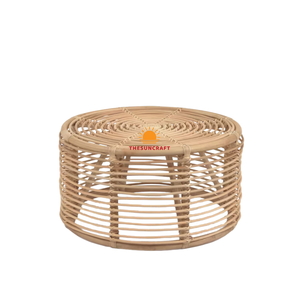 โต๊ะกาแฟหวายไม้ไผ่สานหรูหราสไตล์ยุโรปมาใหม่เฟอร์นิเจอร์ตกแต่งบ้านสำหรับตกแต่งลานบ้าน - Product Image 6