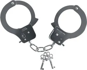 Esposas de Metal de Acero Inoxidable de Alta Resistencia con Logotipo Personalizado OEM, con Doble Bloqueo de Seguridad y 2 Llaves, para Venta al Por Mayor - Product Image 2