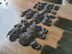 Cabello Remy humano crudo de la mejor calidad, visón vietnamita, encaje negro HD, extensión de tejido de pelo Frontal crudo, máquina de 8-32 pulgadas, trama Doble - Product Image 2